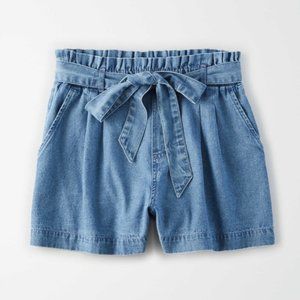 AE Paperbag Denim Mom Shorts - 6
